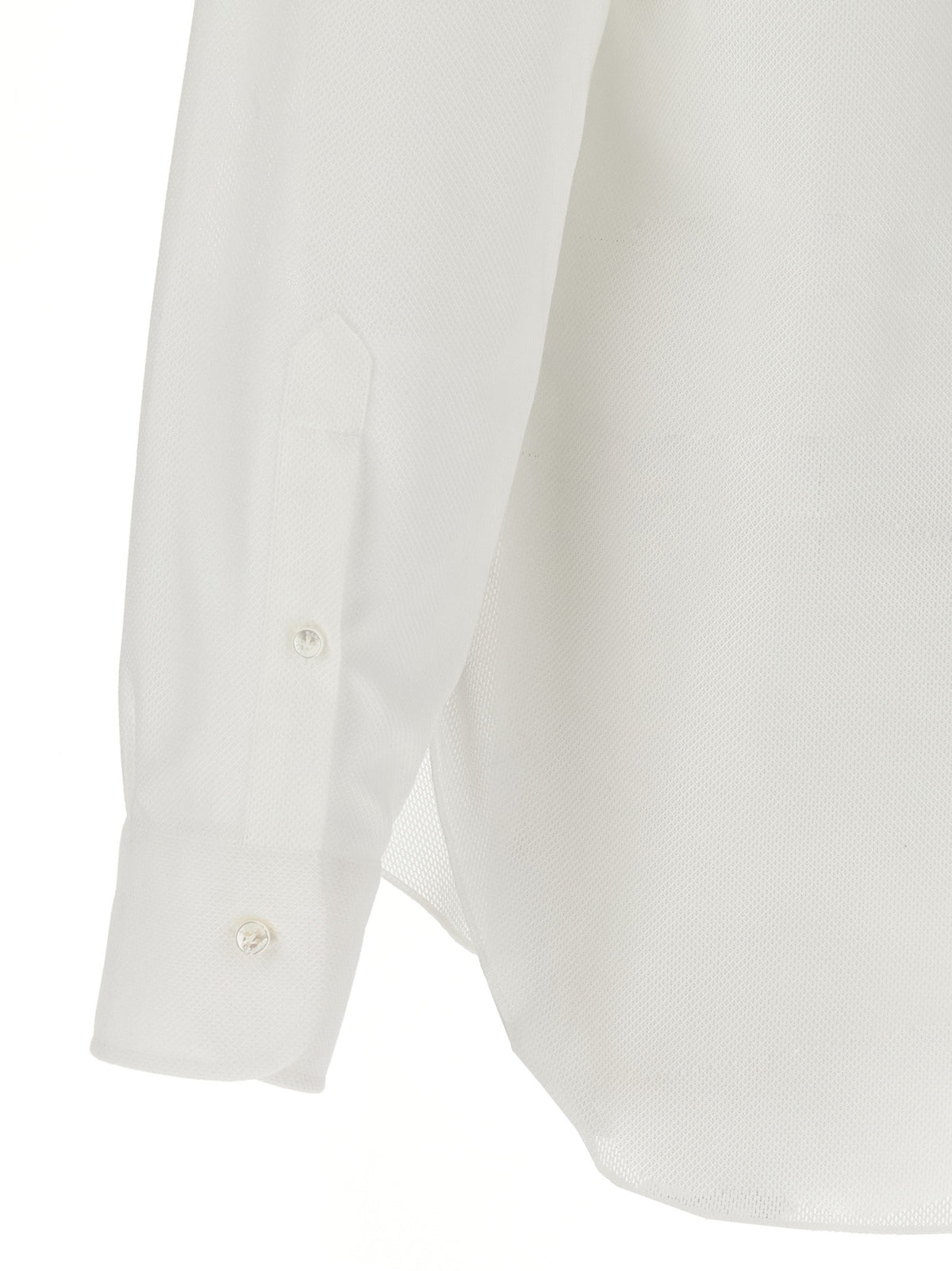 Barba Honeycomb Shirt White, view 4