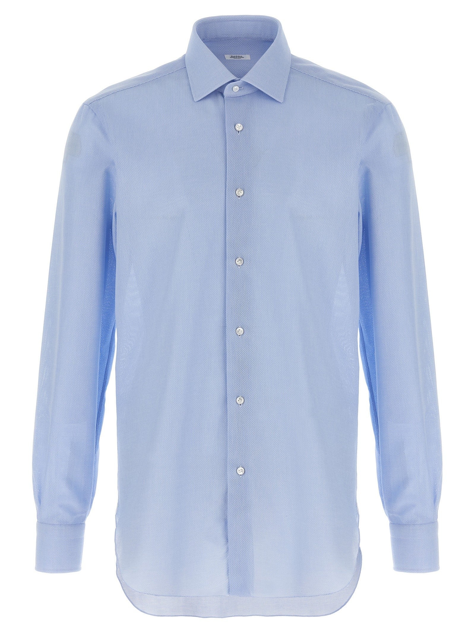 Barba Honeycomb Shirt Blue