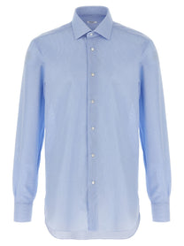 Barba Honeycomb Shirt Blue