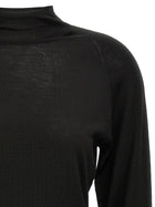 The Row Honna Top Sweater Black, view 3