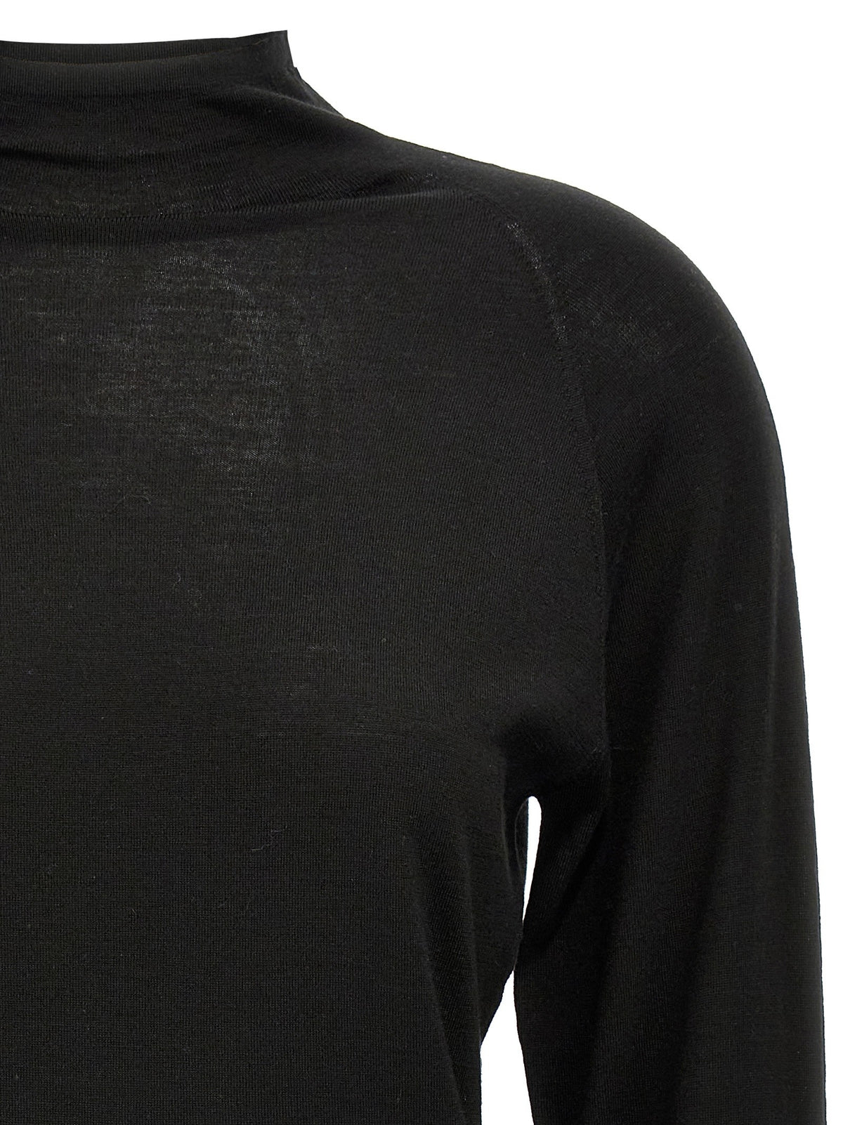 The Row Honna Top Sweater Black, view 3