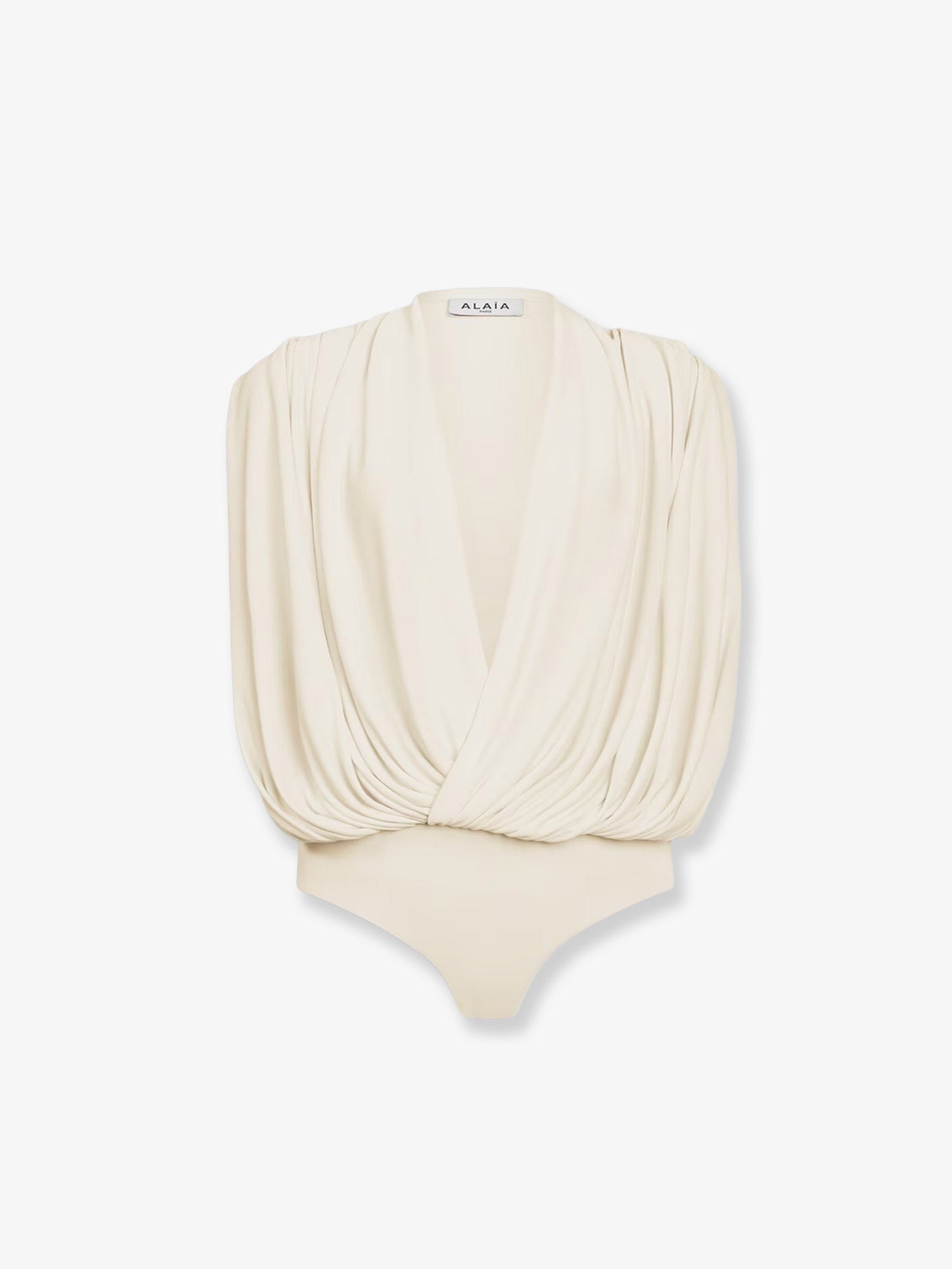 ALAÏA Women's Hooded Body Viscose Top White