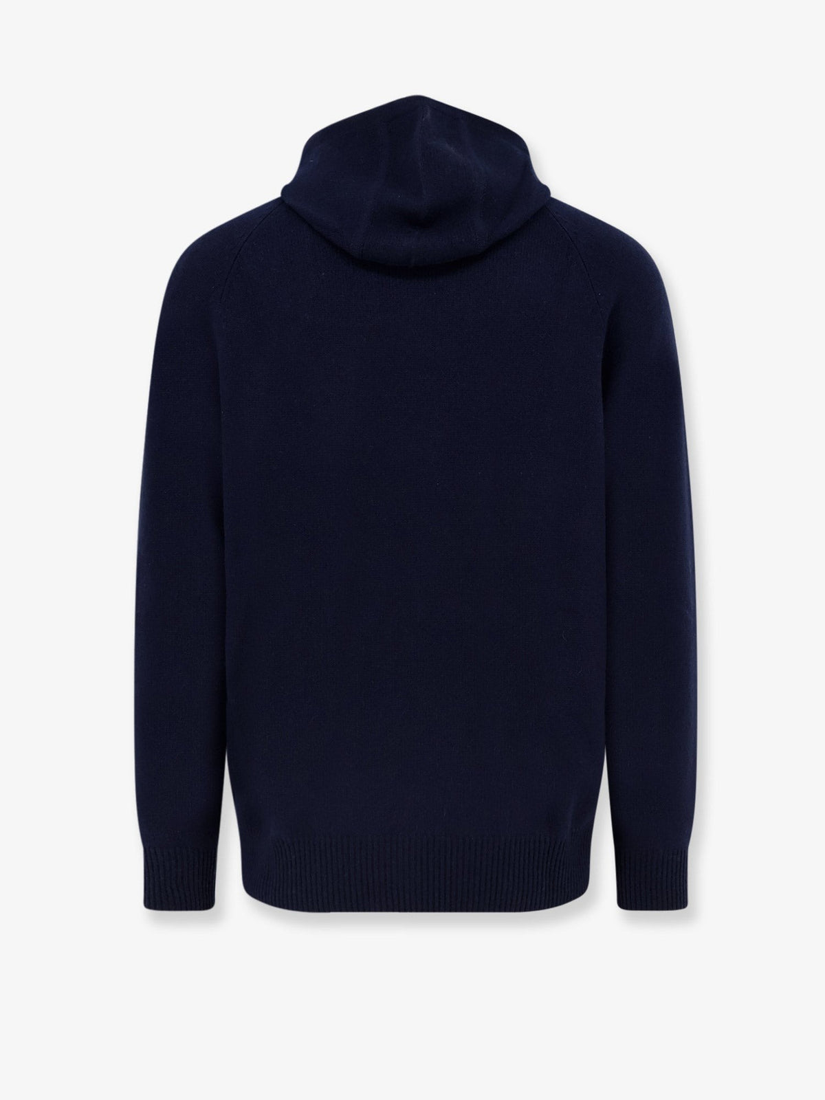 Soft Goat Men's Hooded Cashmere Sweater Blue