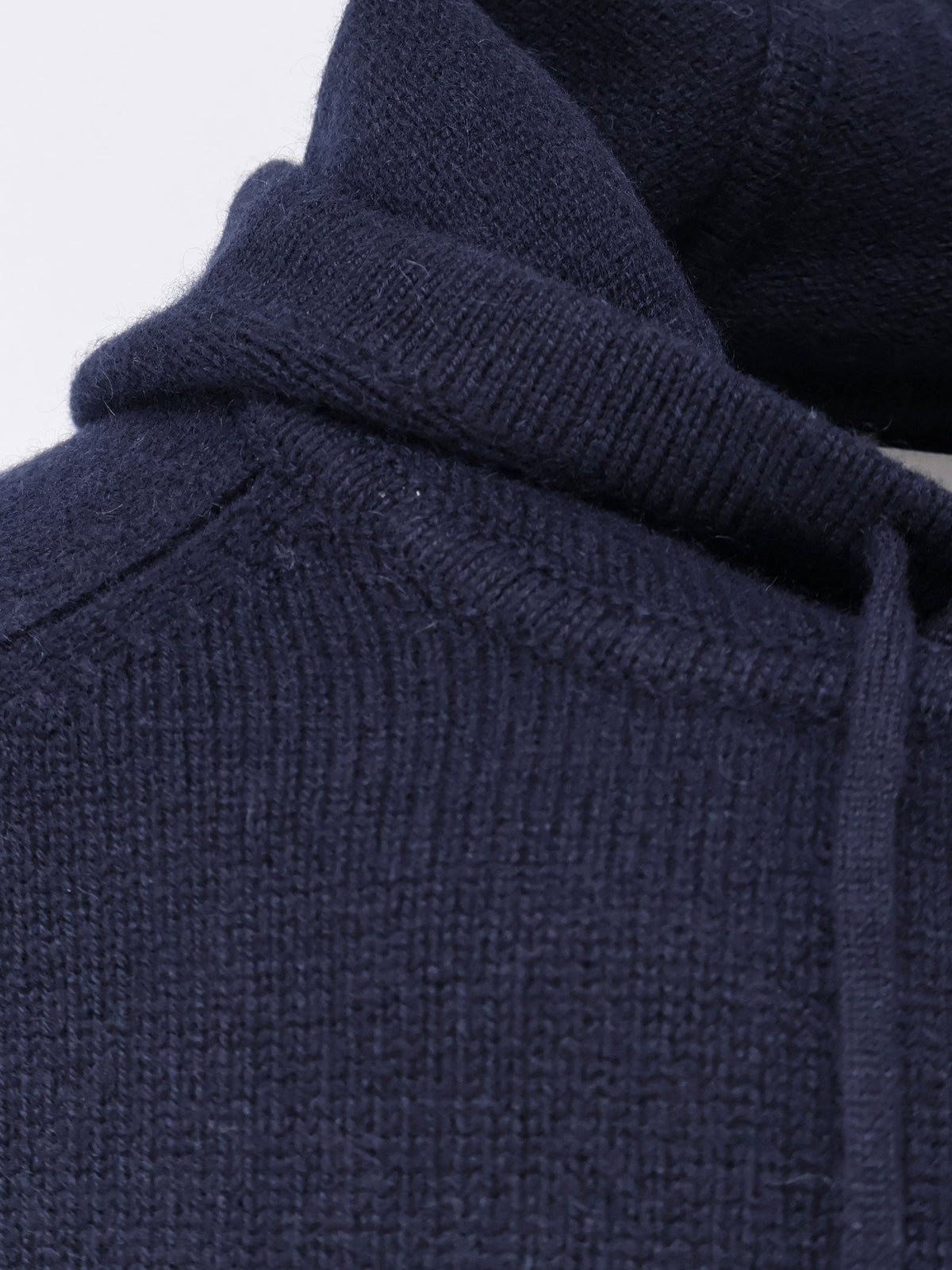 Soft Goat Men's Hooded Cashmere Sweater Blue