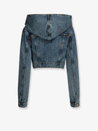 ALAÏA Women's Hooded Denim Jacket Blue, view 2