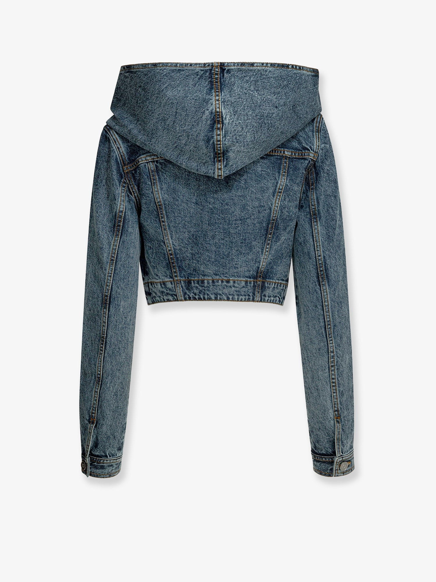 ALAÏA Women's Hooded Denim Jacket Blue