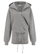 The Attico Hooded Dress Grey