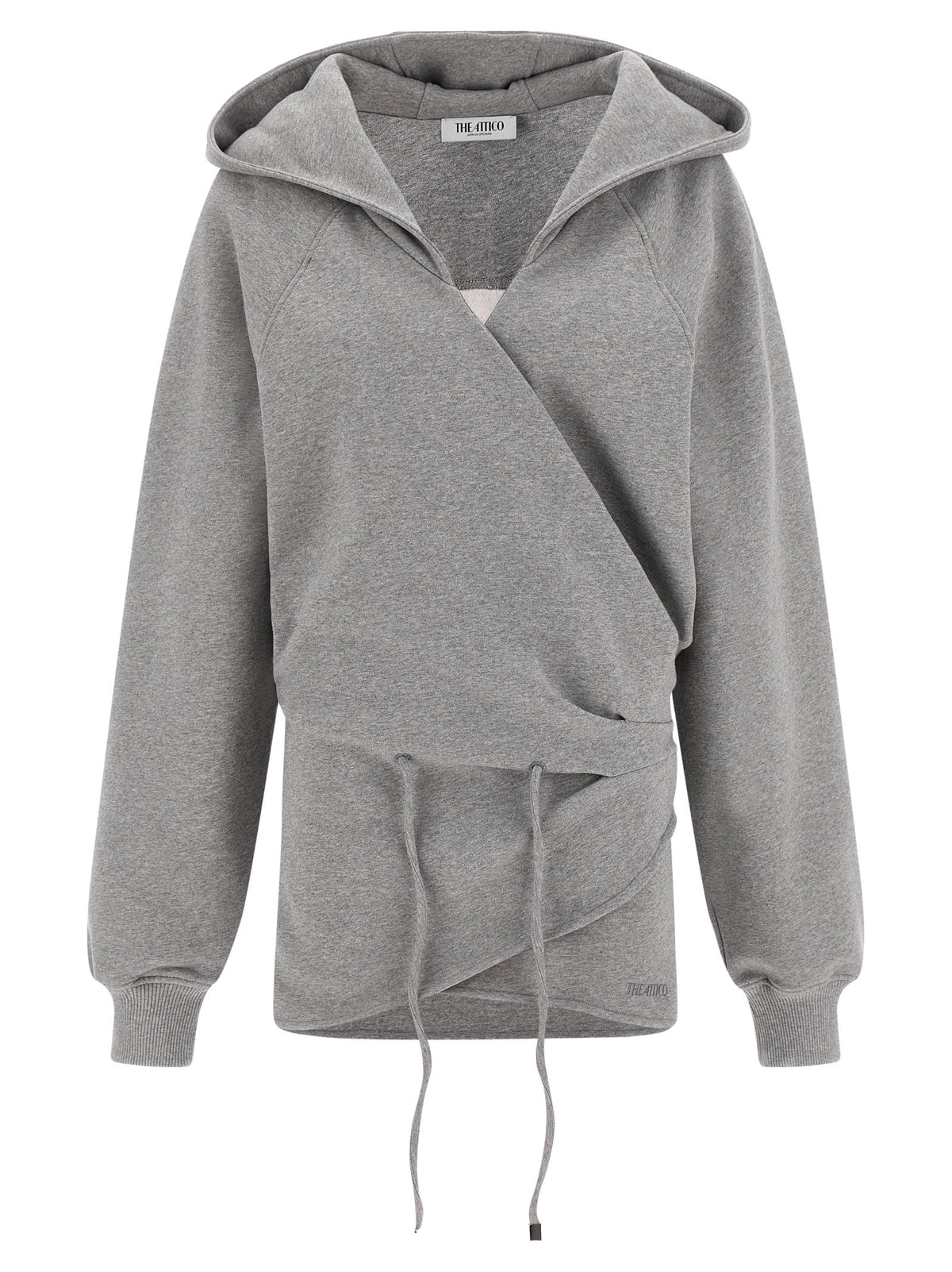 The Attico Hooded Dress Grey