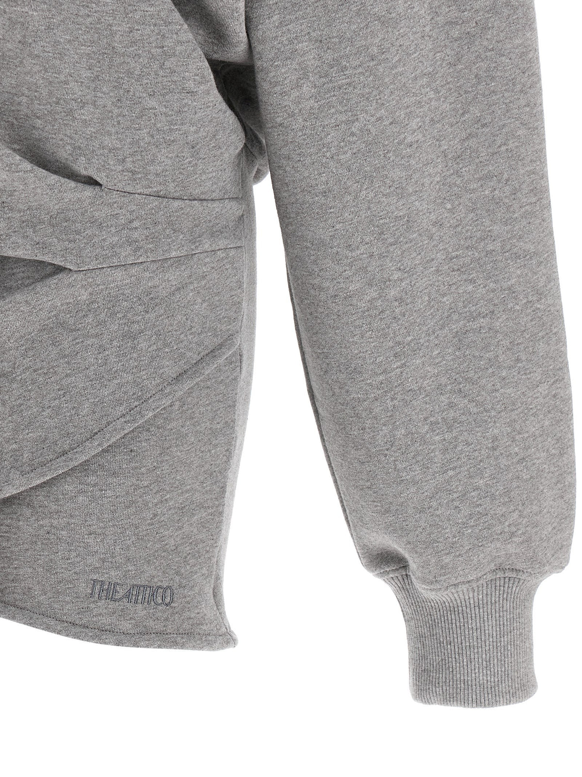 The Attico Hooded Dress Grey