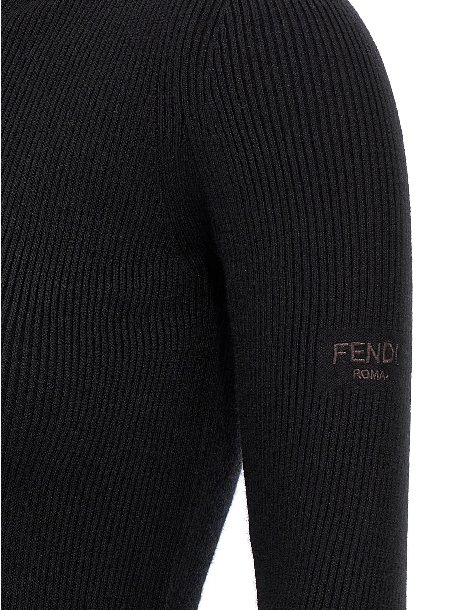 Fendi Hooded Dress Black