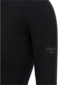 Fendi Hooded Dress Black