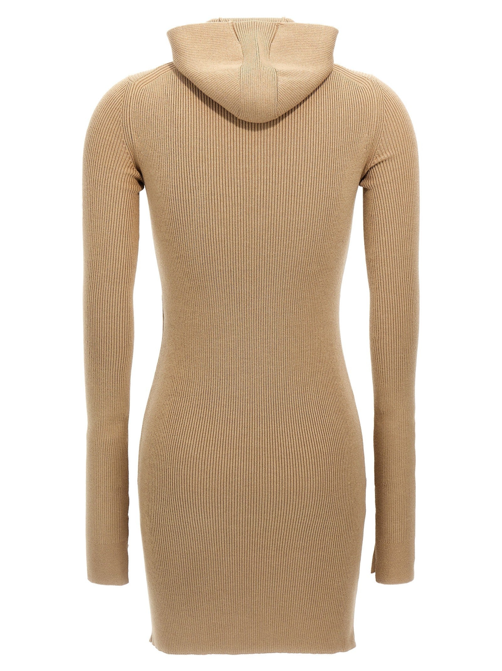 Fendi Hooded Dress Beige