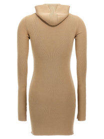 Fendi Hooded Dress Beige