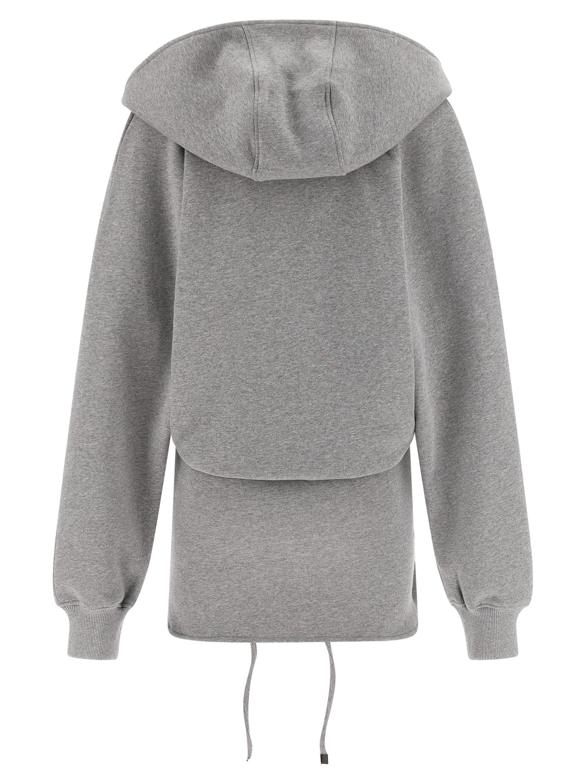 The Attico Hooded Dress Grey, view 2