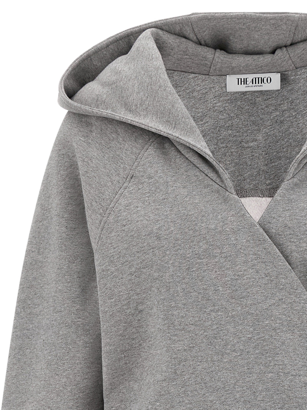 The Attico Hooded Dress Grey, view 3