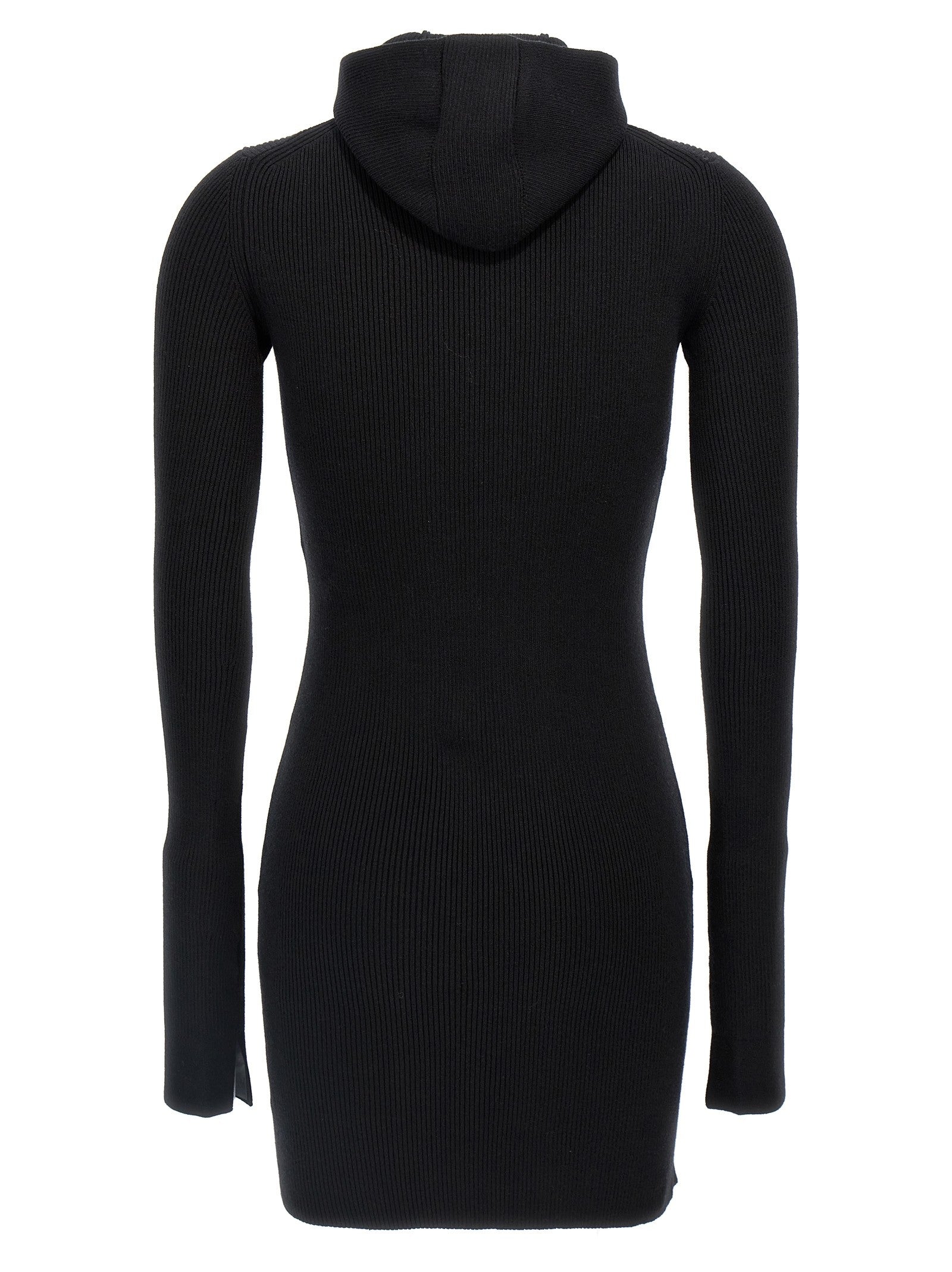 Fendi Hooded Dress Black