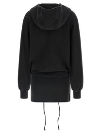 The Attico Hooded Dress Black, view 2
