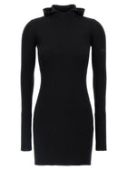 Fendi Hooded Dress Black