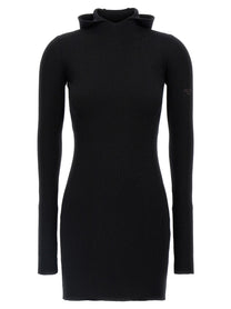 Fendi Hooded Dress Black