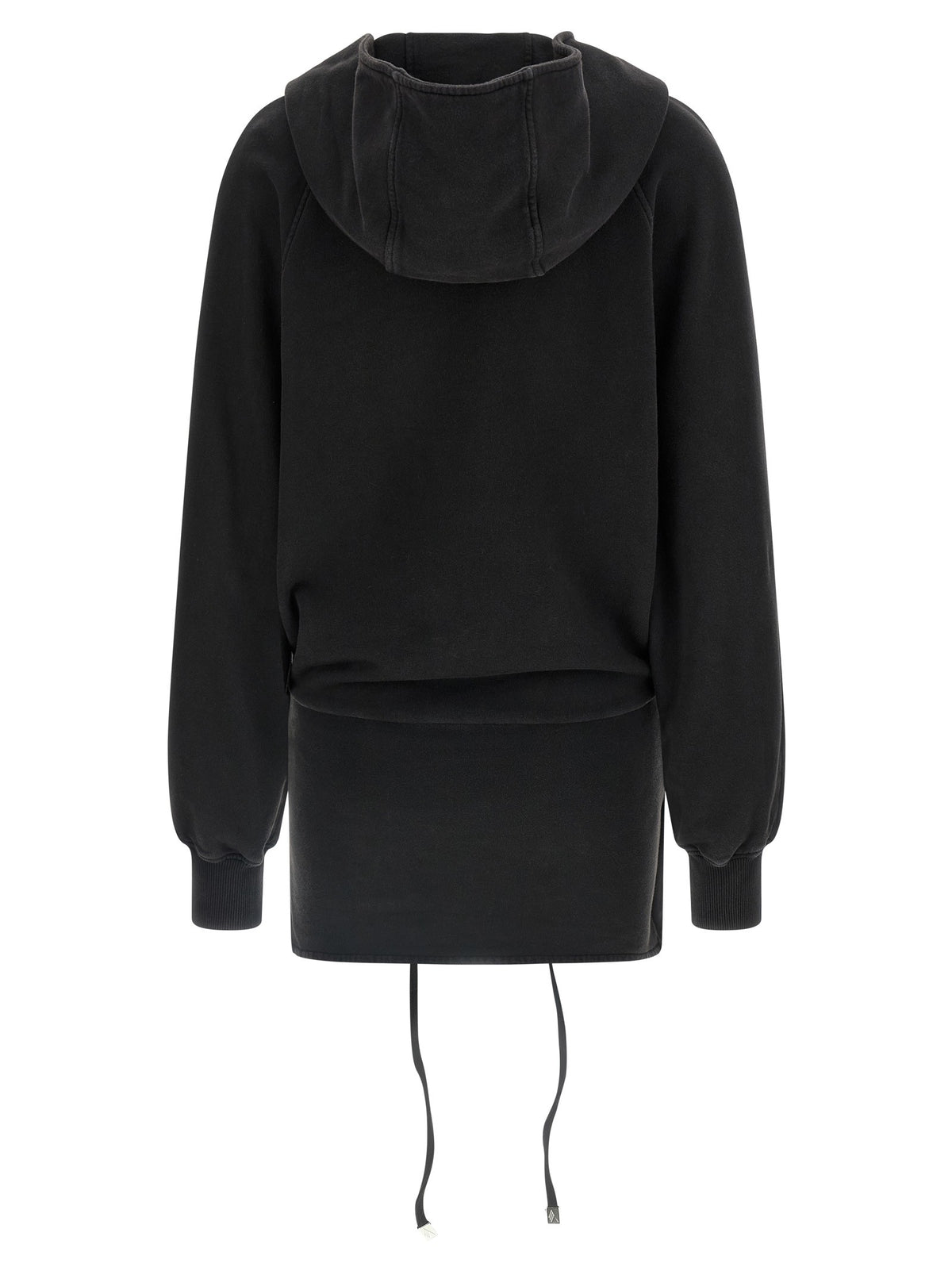 The Attico Hooded Dress Black