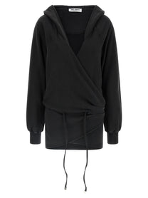 The Attico Hooded Dress Black