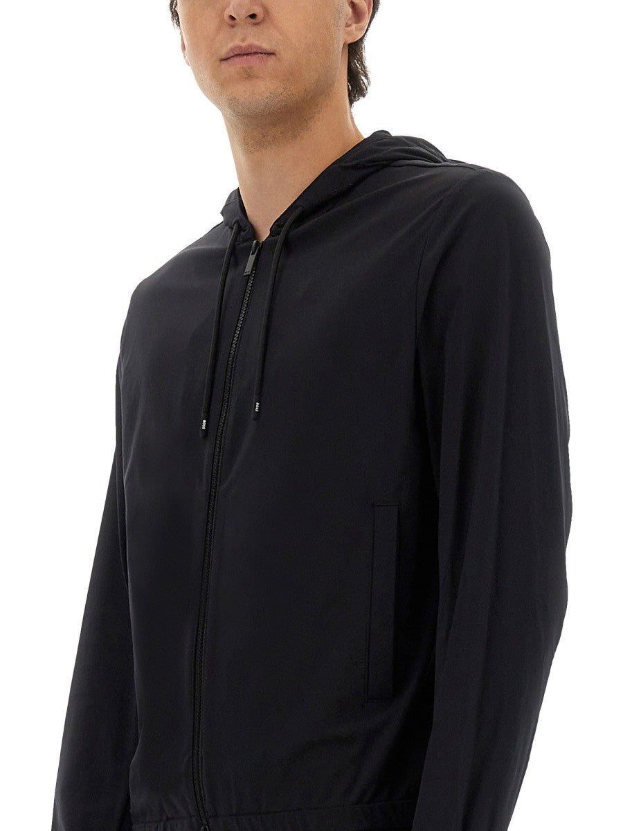 Boss Men's Hooded Jacket Black