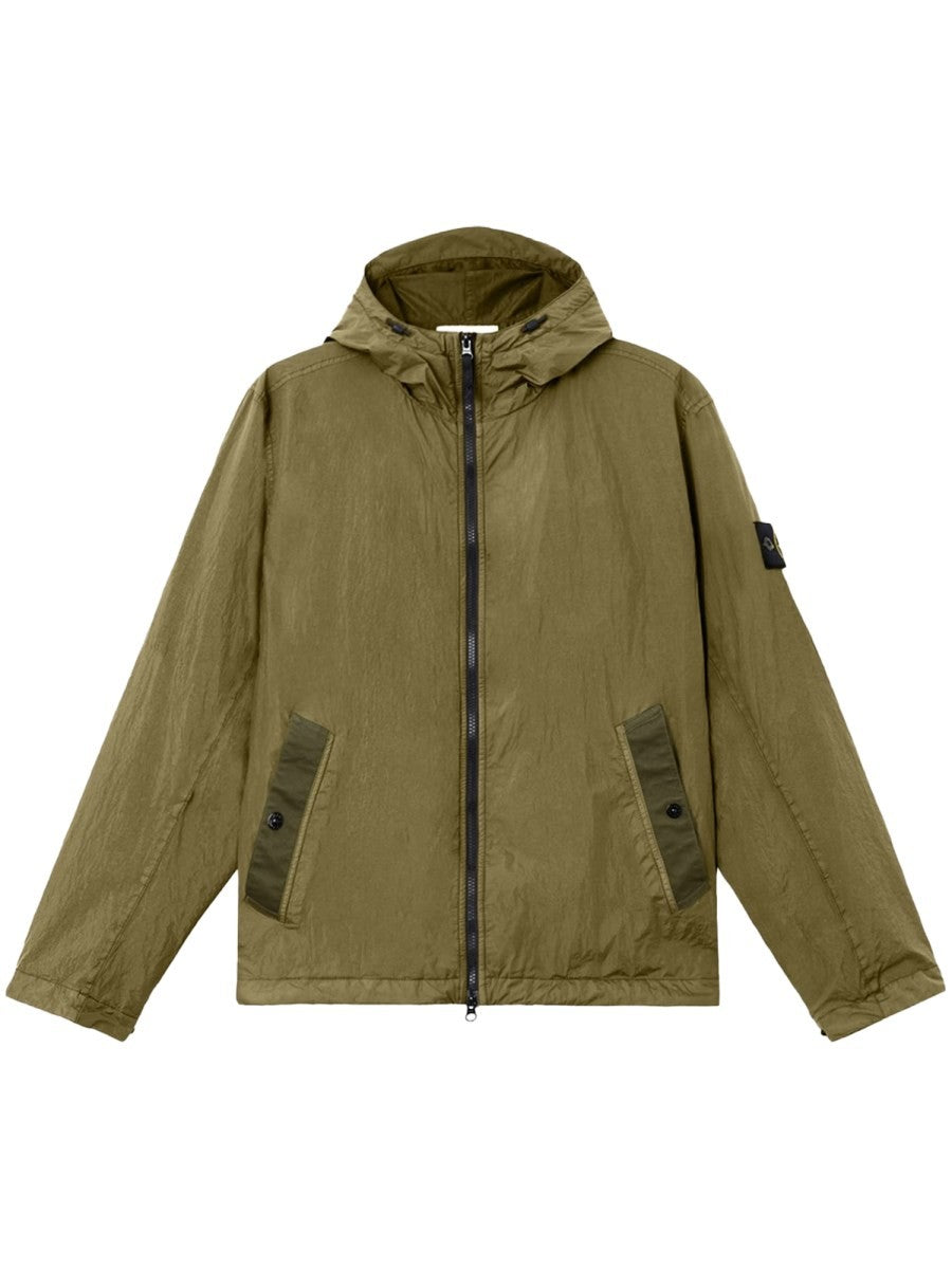 Stone Island Men's Hooded Jacket Green