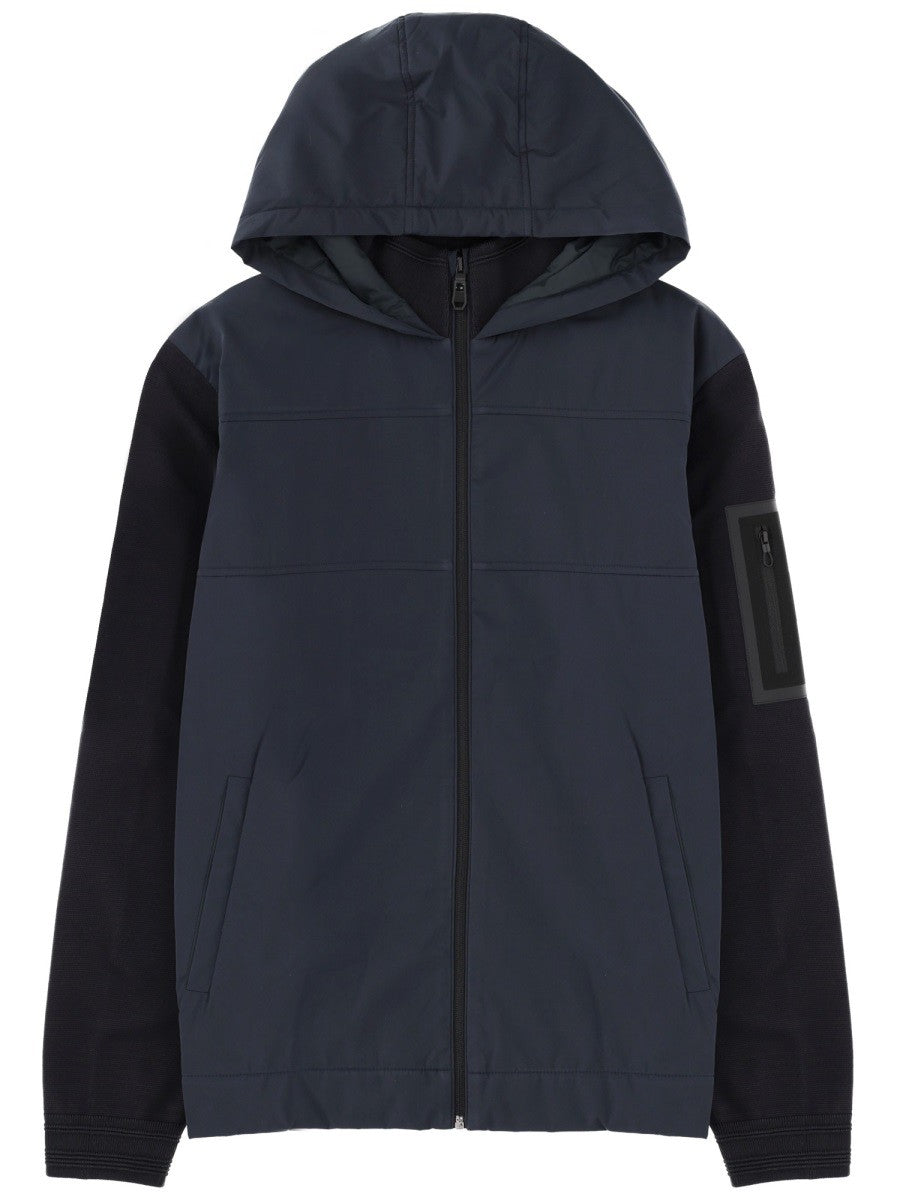 BOSS Men's Hooded Jacket Blue