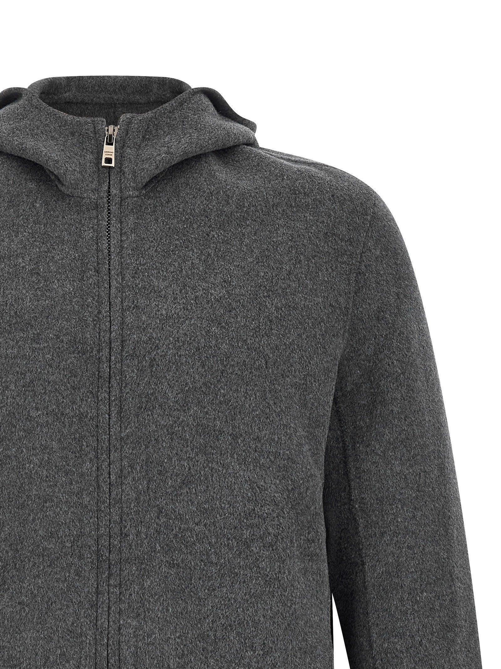 Giorgio Brato Hooded Jacket Grey