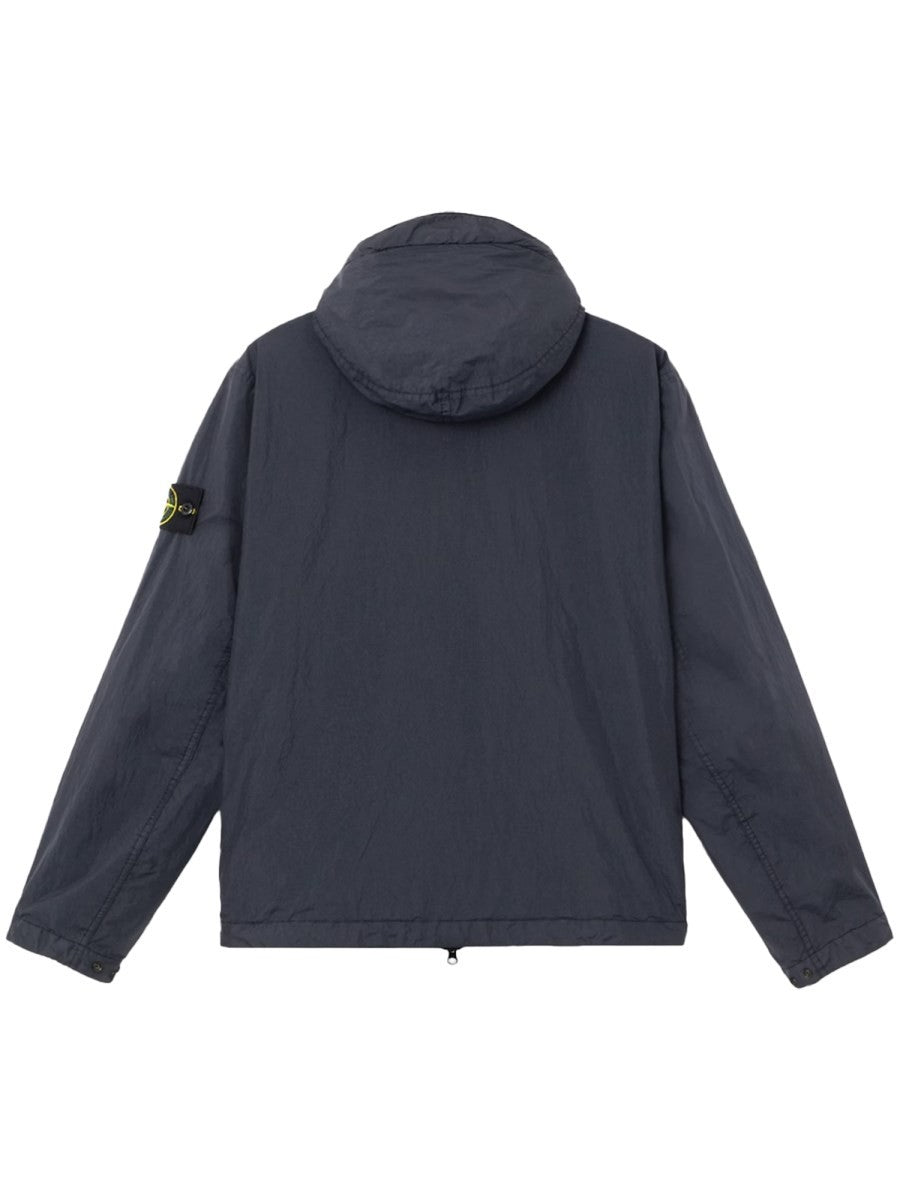 Stone Island Men's Hooded Jacket Blue