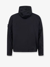 Stone Island Men's Hooded Organic Cotton Jacket Black