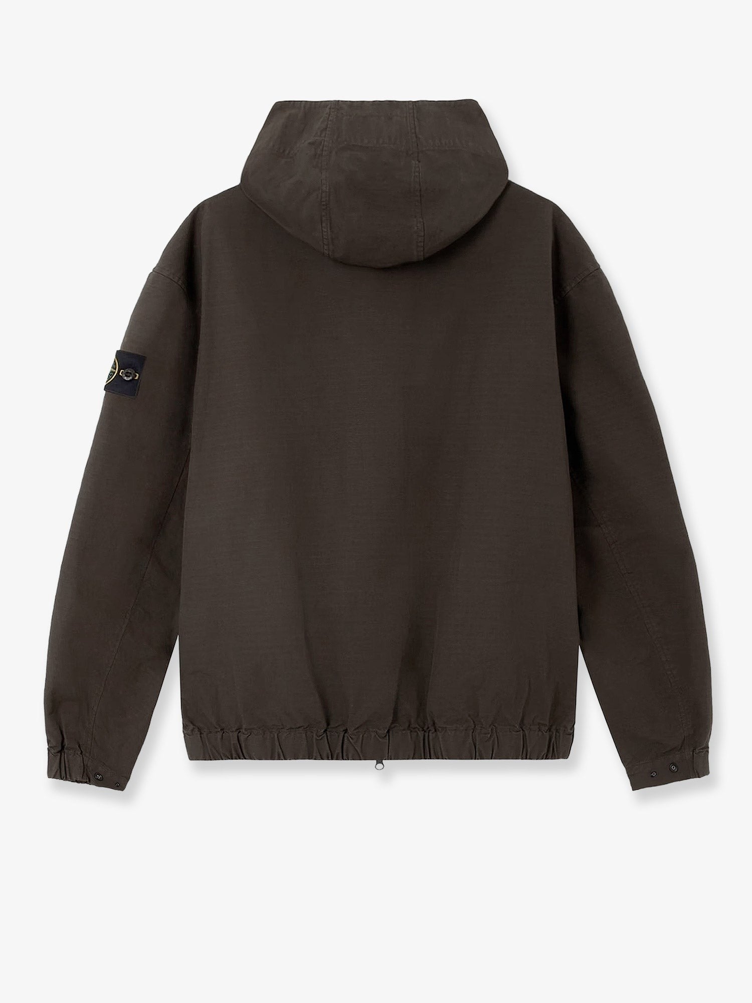 Stone Island Men's Hooded Organic Cotton Jacket Grey