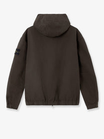 Stone Island Men's Hooded Organic Cotton Jacket Grey