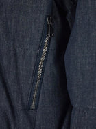 Brunello Cucinelli Women's Hooded Padded Denim Jacket Blue