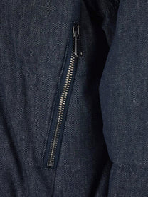Brunello Cucinelli Women's Hooded Padded Denim Jacket Blue