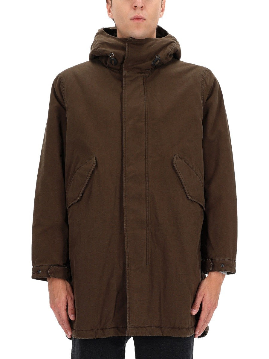 ASPESI Men's Hooded Parka Green