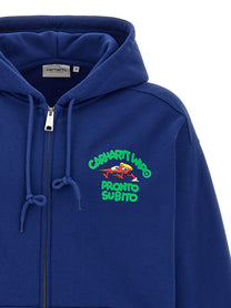 Carhartt Wip Hooded Pronto Sweat Jacket Sweatshirt Blue