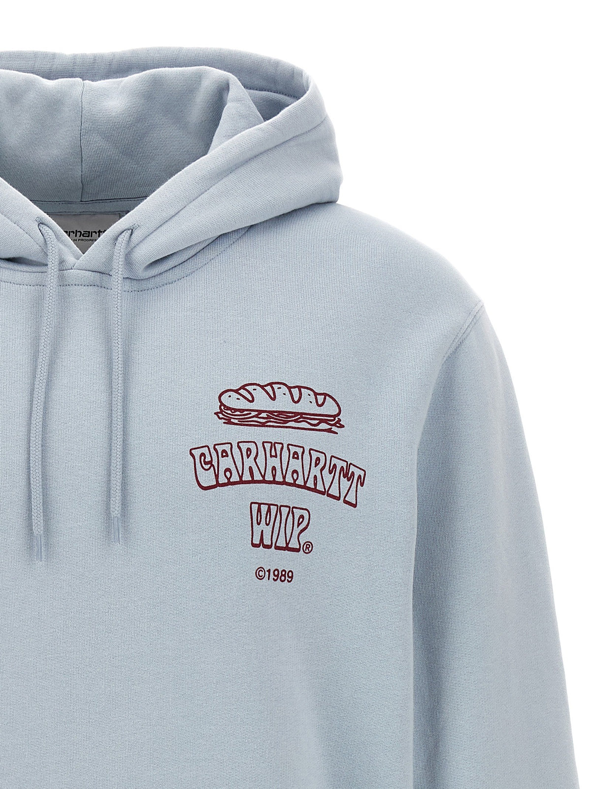 Carhartt Wip Hooded Sandwich Sweatshirt Blue, view 3