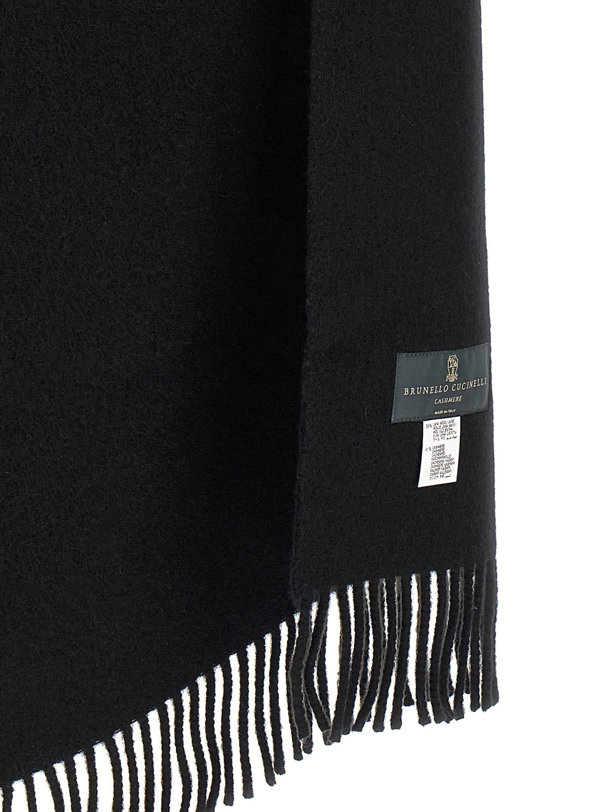 Brunello Cucinelli Hooded Scarf Black