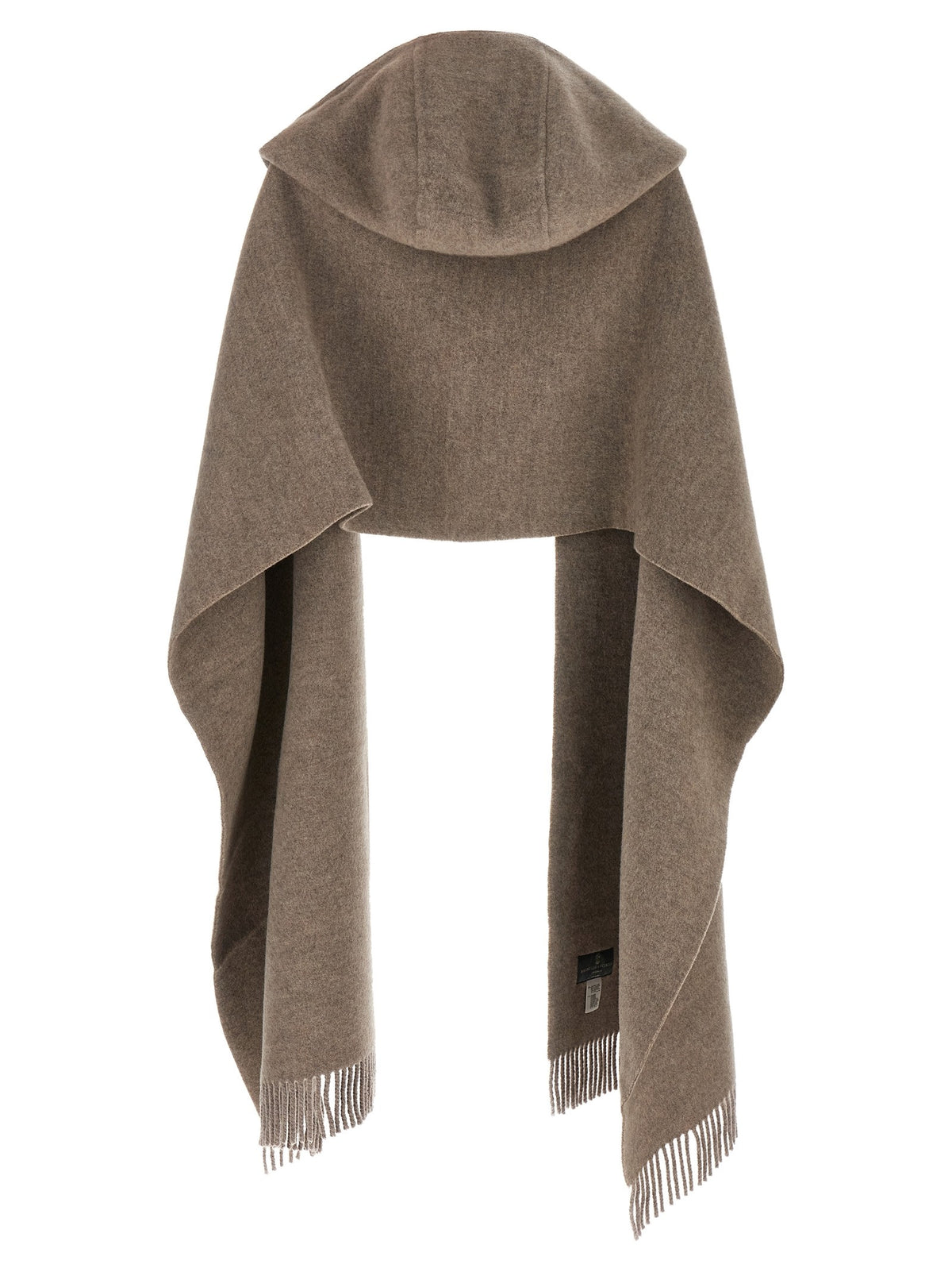 Brunello Cucinelli Hooded Scarf Brown, view 2