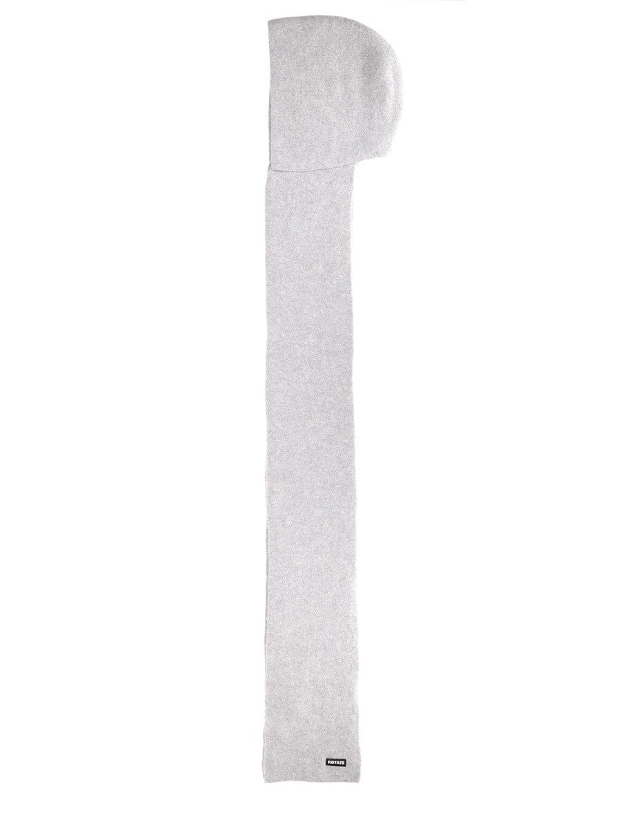 ROTATE Birger Christensen Women's Hooded Scarf Grey