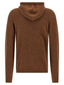 Roberto Collina Hooded Sweater Brown, view 2