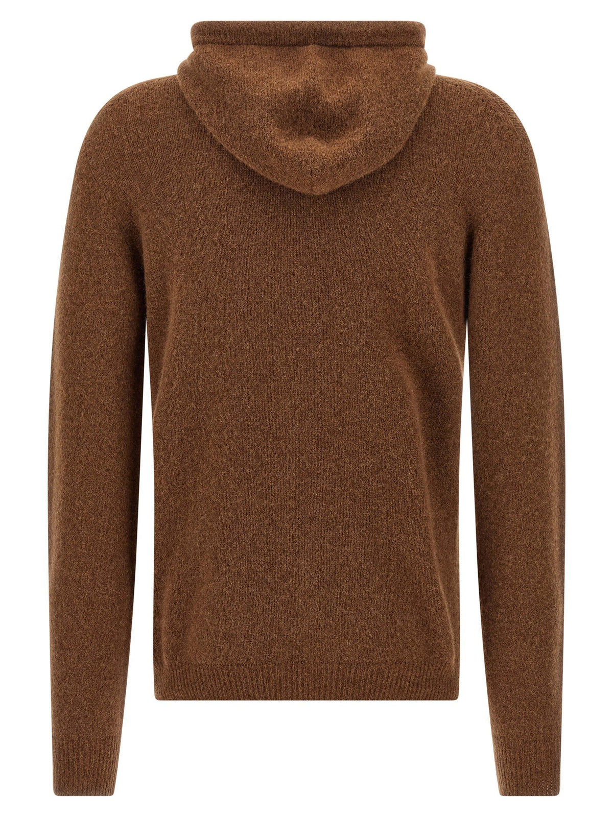 Roberto Collina Hooded Sweater Brown, view 2