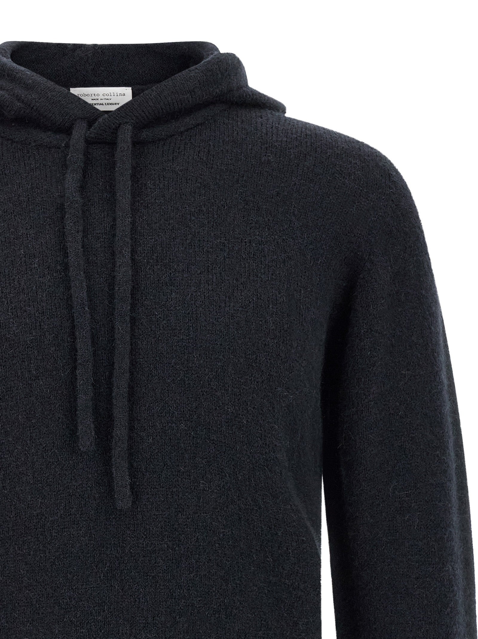 Roberto Collina Hooded Sweater Blue