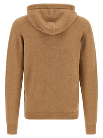 Roberto Collina Hooded Sweater Beige