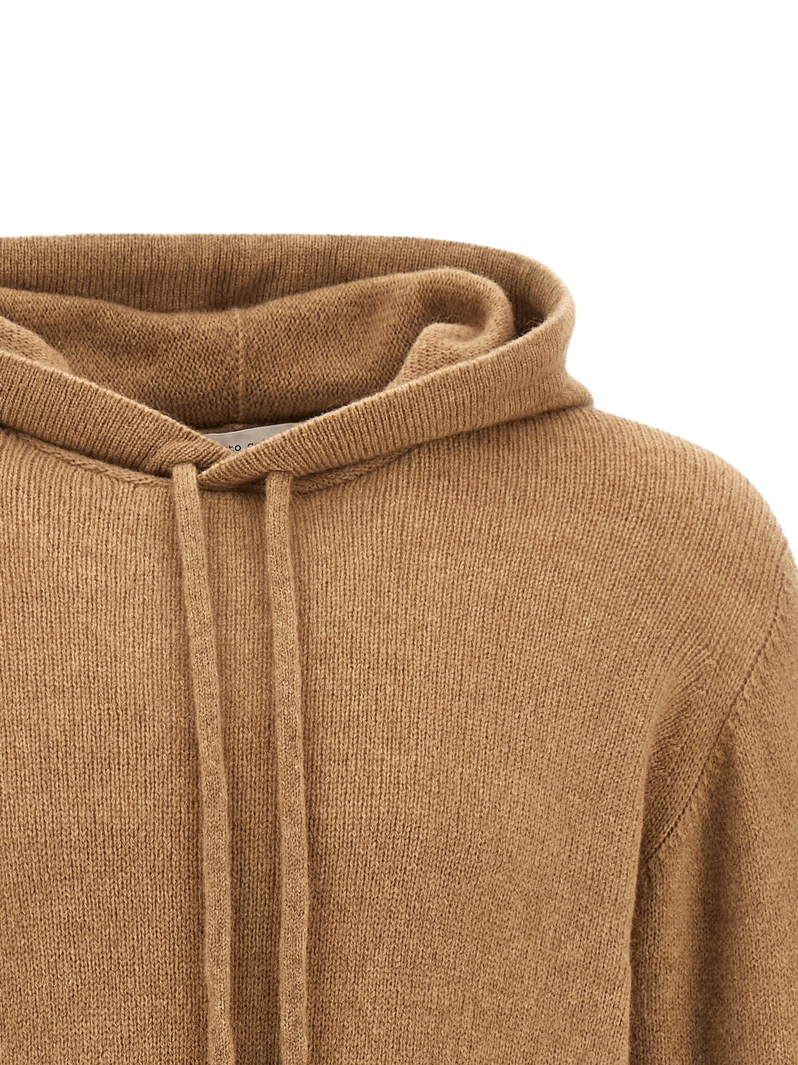 Roberto Collina Hooded Sweater Beige