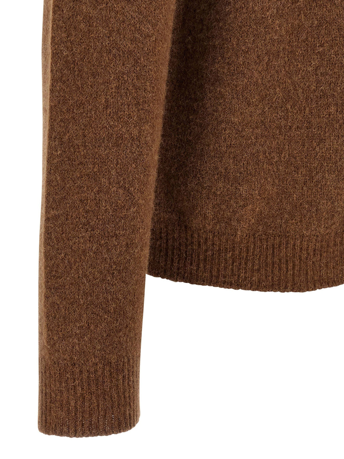 Roberto Collina Hooded Sweater Brown, view 4