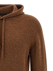 Roberto Collina Hooded Sweater Brown, view 3