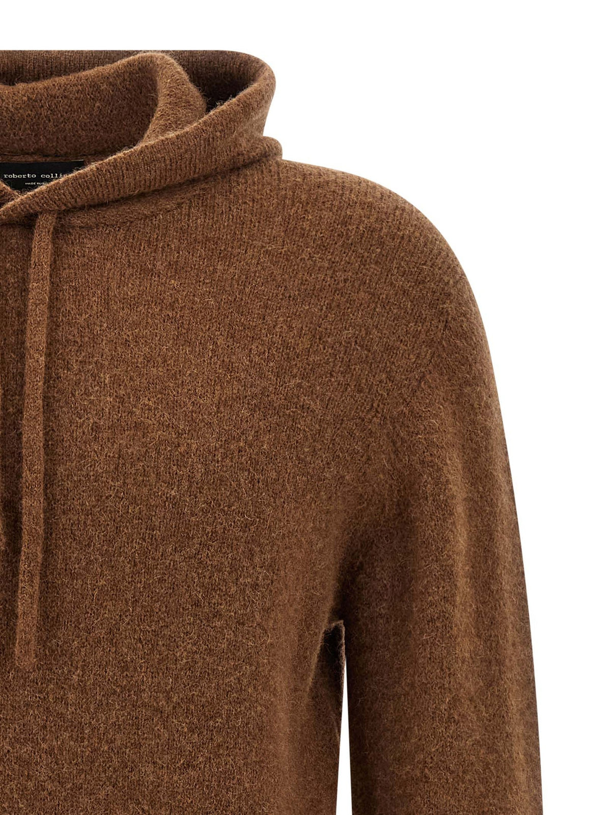 Roberto Collina Hooded Sweater Brown, view 3