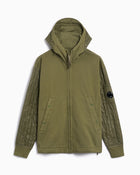 C.P. Company Men's Hooded Sweatshirt Green, view 4